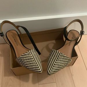 Lucky Brand Black and White Flats
